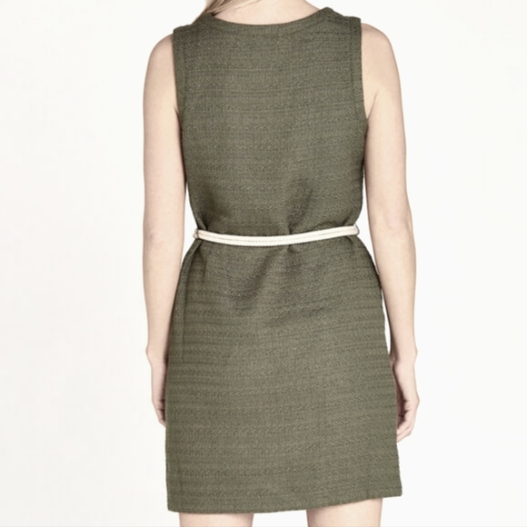 Apricot V Neck Rope Tie Tweed Tunic or dress - Picture 2 of 8